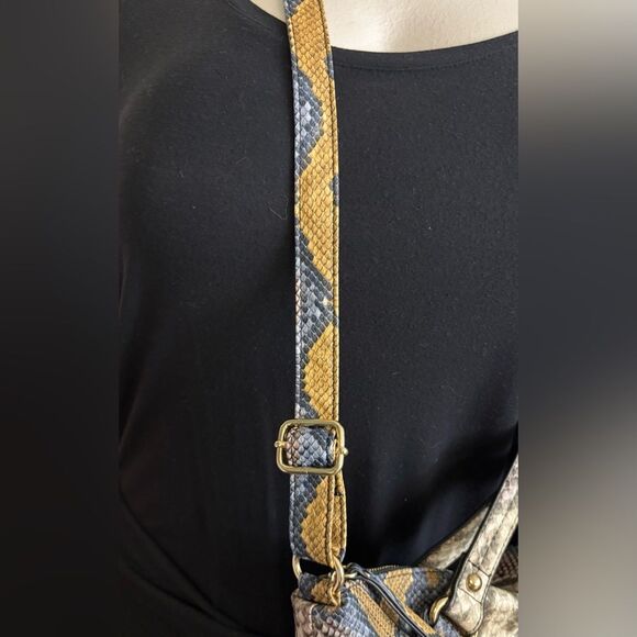 Jessica Simpson Snake Print Satchel - Picture 6 of 16